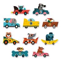 Djeco Puzzle duo Rennwagen