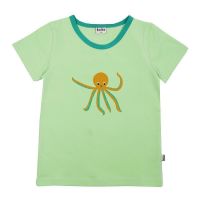 BB Kurzarm-Shirt Octopus mint ,Bio