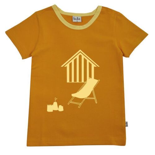 Baba Kurzarm-Shirt Beach House gelb ,Bio