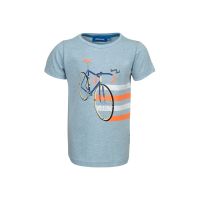 Someone KA-Shirt Ventura- Sb-02-F blaumeliert mit Fahrrad
