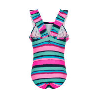 Color Kids Badeanzug gestreift pink/mint navy 720054;