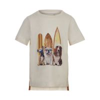 MN KA-Shirt Hunde&Surfbrett beige
