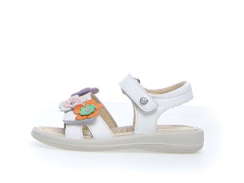 Naturino offene Sandale Wyando white/multi Blumen