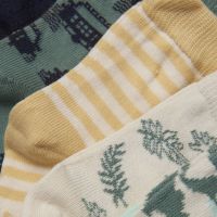 MN 5-pack Socken 6022 grün/gelb 890