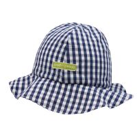 Loud + Proud Sonnenhut kariert navy/weiß, BIO