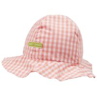 Loud + Proud Sonnenhut kariert peach/weiß, BIO