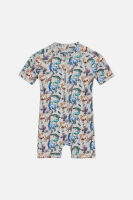 Hust & Claire UV-Baby-Badeanzug Makki Tiere beige