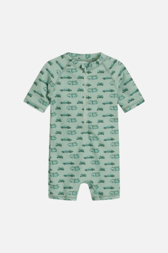 Hust & Claire UV-Baby-Badeanzug Makki Autos mint