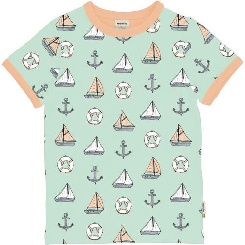 Meyadey Kurzarm-Shirt Salty Boat, BIO