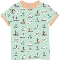 Meyadey Kurzarm-Shirt Salty Boat, BIO