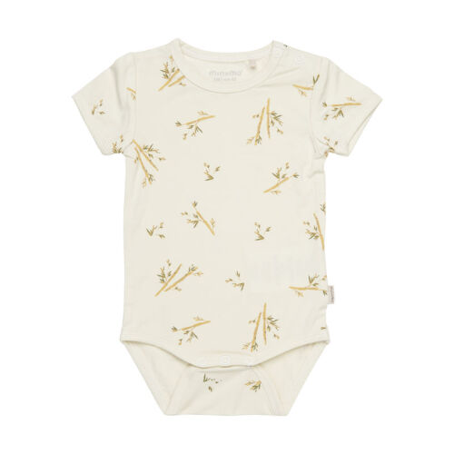 Minymo Kurzarm-Body aus Viskose Bambus col.386 creme