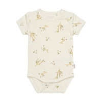 Minymo Kurzarm-Body aus Viskose Bambus col.386 creme