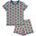 Maxomorra Pyjamaset kurz Raspberry mint/rot, BIO