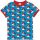 Maxomorra Kurzarm-Shirt Anglerfish blau/rot, BIO