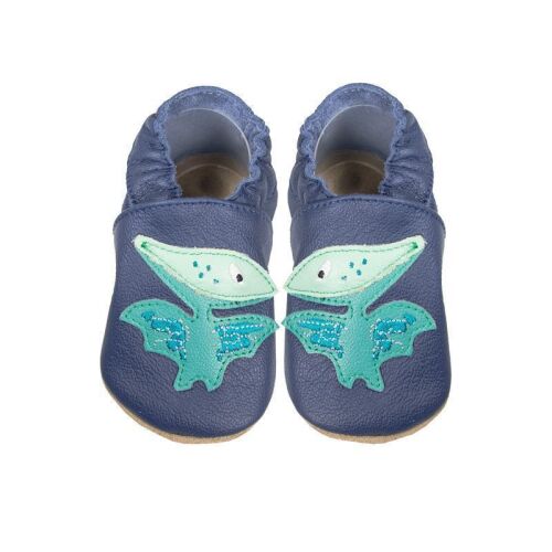 baBice Lederpatschen Pterodactyl navy