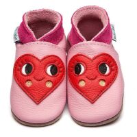 Inch Blue Lederpatschen Herz rosa/rot, Box