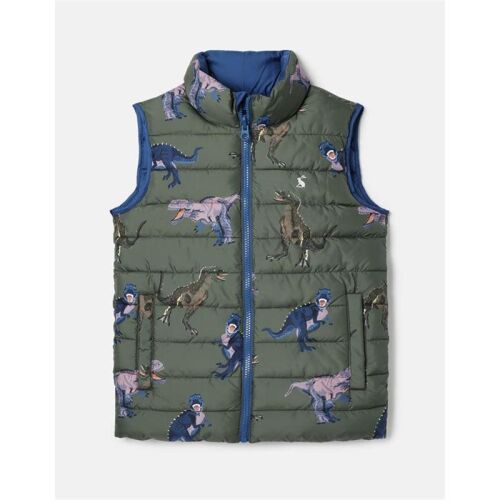 Joules Wendeweste Flip It Dino grün/blau