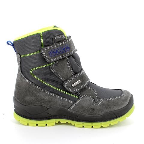 Primigi Winterschuhe grau/neongrün mit 2 Klett  2895111, Tex