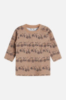 Hust & Claire Langarm-shirt Alex Fahrräder braun