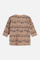 Hust & Claire Langarm-shirt Alex Fahrräder braun