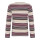 Minymo LA-Shirt gestreift Ripp orchid/braun/beige 121932