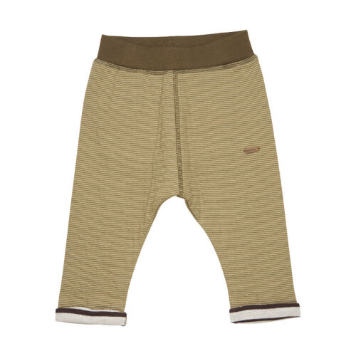 Minymo Babyhose feingestreift olive 111982