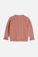 Hust & Claire Strick-Cardigan Carlia dunkellrosa