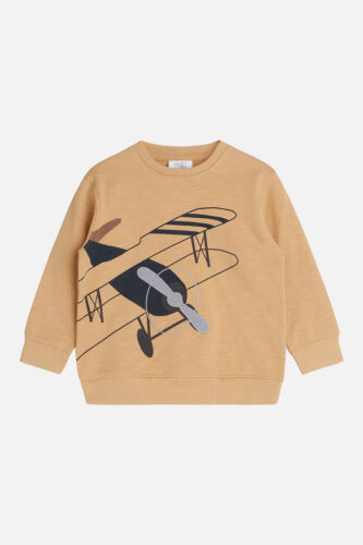 Hust & Claire Sweatshirt Sejer Flugzeug mustard braun