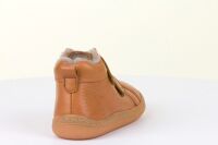 Froddo Barfuß/Winterschuhe Furry mit Lammfell mit 2 Klett cognac
