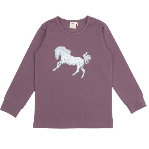 Walkiddy Pyjama Schimmel Horses flieder, BIO