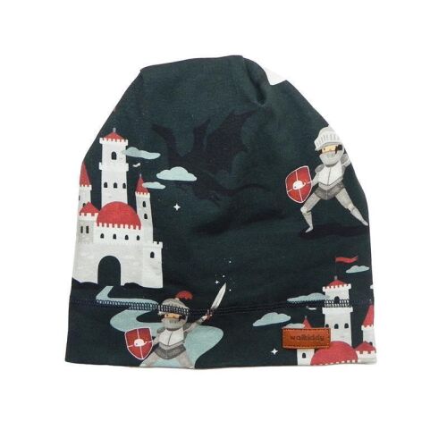 Walkiddy Beanie Casteland grün, Bio