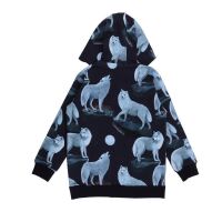 Walkiddy Kapuzenjacke Singing Wolfs navy, BIO