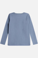 Hust & Claire LA-Shirt Abba aus Wolle-Viskose denim blau Löwe