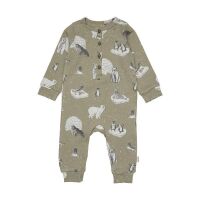 Minymo Baby Strampler Arktis Tiere grün 112032