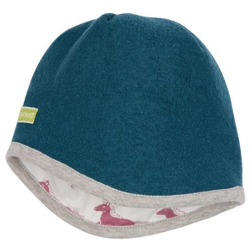 Loud + Proud Wollfleecemütze wendbar 7130 Topaz