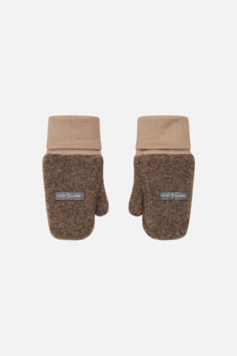 Hust & Claire Fäustlinge Felix aus Merino Wolle beige