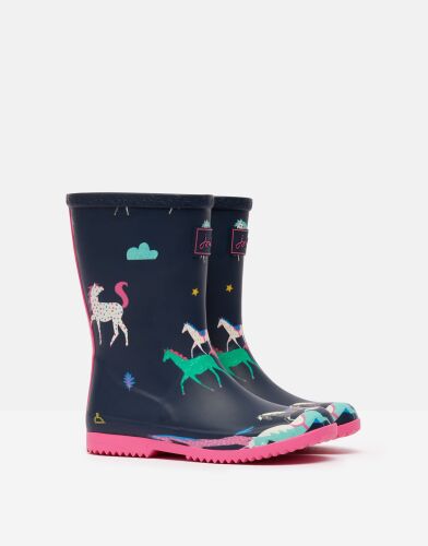 Joules faltbare Gummistiefel Pferde navy 218562