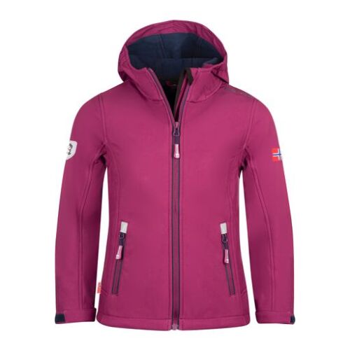 Trollkids Softshelljacke Trollfjord 175-235 - bordeaux/navy