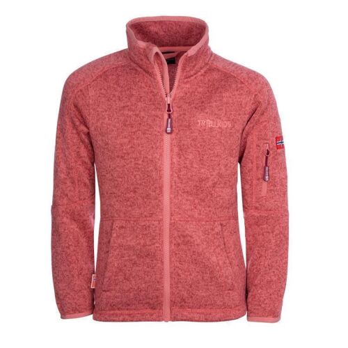 Trollkids Fleecejacke Jondalen meliert altrosa 802220