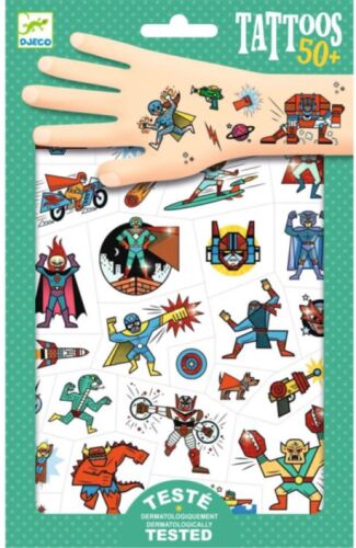 Djeco Tattoos Helden Grün 9614