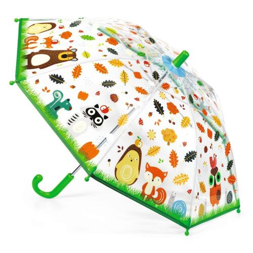 Djeco Regenschirm Tieren des Waldes grün DD04725