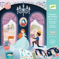 Djeco Dicke und positionerbare Stickers Prinzessin Story