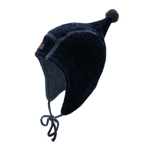 Maximo Baby-Haube aus Wollfleece 15500-046300 navy