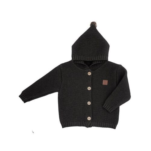 Maximo Strickjacke mit Kapuze dunkelgrau 290781326