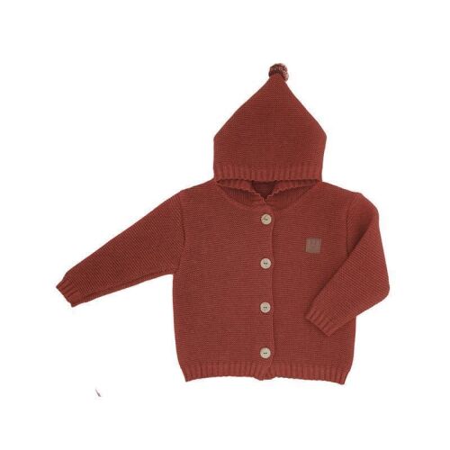 Maximo Strickjacke mit Kapuze kupferbraun 290781326