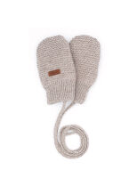 Maximo Fäustlinge gestrickt beigebraunmeliert 290780722