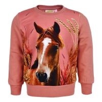 Someone Mädchen Sweatshirt Moss mit Pferdeprint...