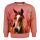 Someone Mädchen Sweatshirt Moss mit Pferdeprint SG16H Old Rose