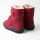 Blifestyle Barfußschuhe Pekari mit Klett mit Wolle himbeere, BIO-Leder