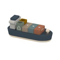 Flexa Container Ship 6 Teile blau